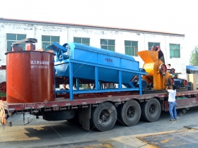 草莓黄色网站下载生產線發貨圖片_雙級粉碎機_滾筒篩分機